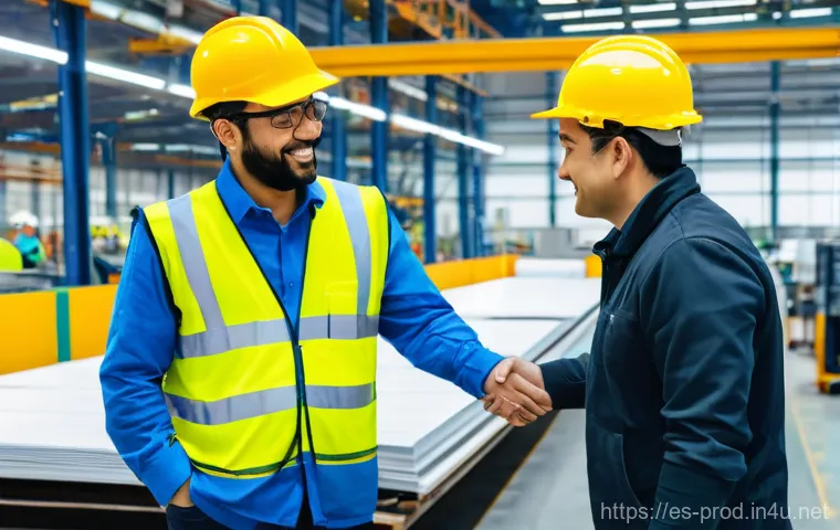 생산관리자의 해외 취업 성공 사례 - **Prompt:** A highly focused female production manager, approximately 35-45 years old, is seated at ...