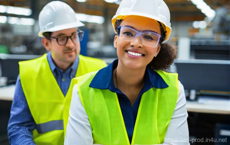 생산관리 분야의 여성 리더 사례 - **Prompt:** A dynamic, wide shot of a female CEO, in her late 30s, standing confidently in a futuris...