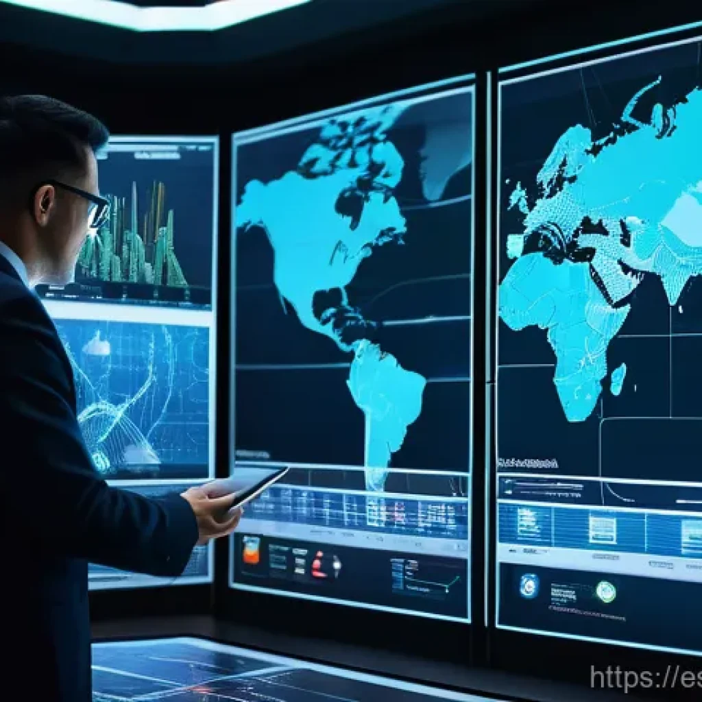생산관리 직무와 관련된 해외 논문 리뷰 - **Prompt 2: Global Supply Chain Resilience and Digital Visibility**
    "A dynamic, conceptual image...