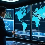 생산관리 직무와 관련된 해외 논문 리뷰 - **Prompt 2: Global Supply Chain Resilience and Digital Visibility**
    "A dynamic, conceptual image...