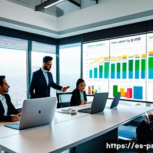 생산계획 수립 단계별 가이드 - A modern production planning office scene showing a diverse team of professionals—sales, marketing, ...