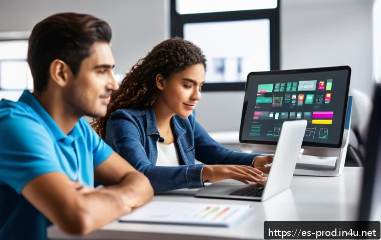 생산관리 실무 강좌 온라인 플랫폼 - A professional online learning environment focused on production management, showing a diverse group...
